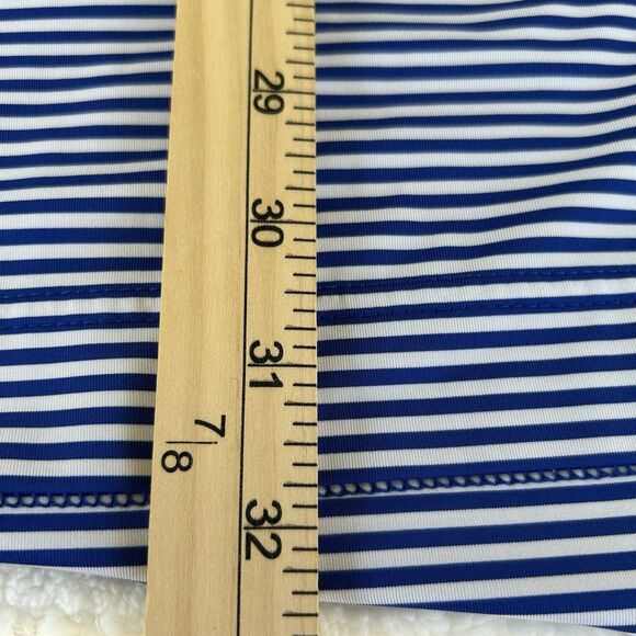 FootJoy FJ Mens Golf Polo Shirt Size Medium Solid Blue Collar Blue Stripe - Picture 7 of 9